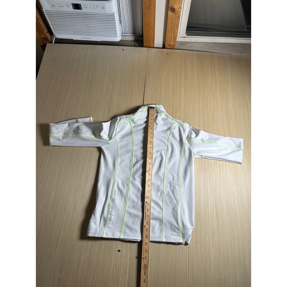 Polo Ralph Lauren Golf Jacket Mens Small White Pony Logo Mock Neck Full Zip - Picture 4 of 5